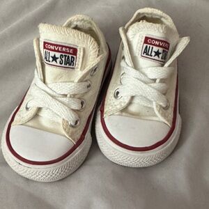 Converse Kids' Cream and Red Sneakers